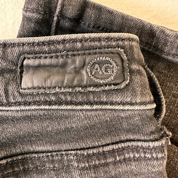 AG Adriano Goldschmied Women's Jeans Size 31 Black Denim Stretch skinny Pants - Image 5