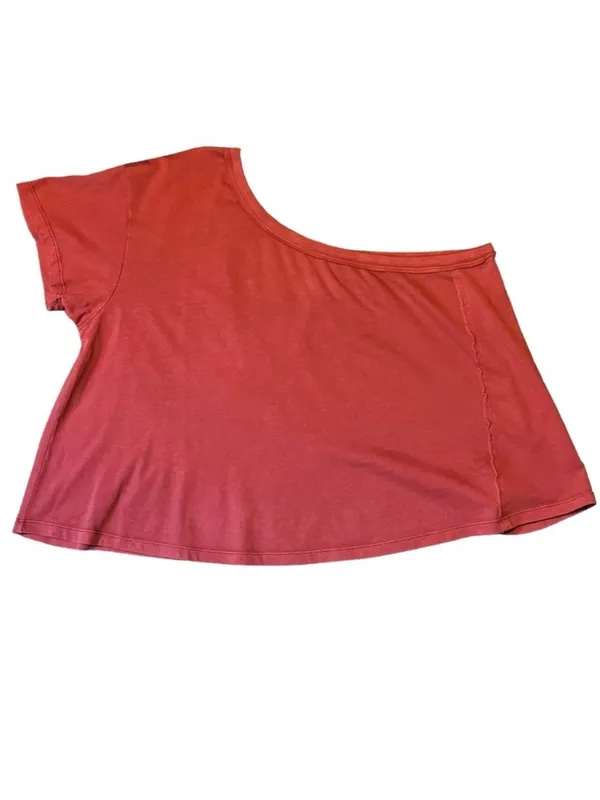 We The Free People | Aubrey One Shoulder Top Short Sleeve Soft Slouchy L - Image 2