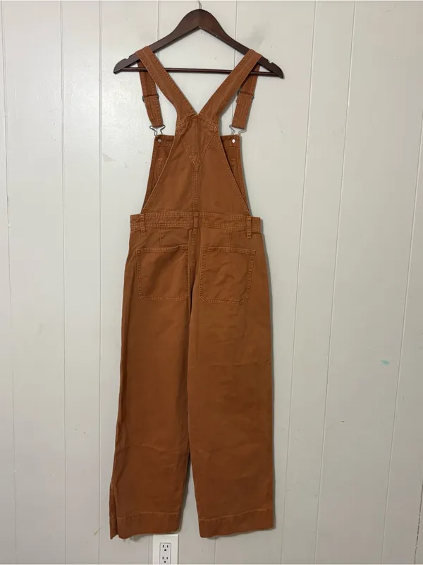 Abercrombie & Fitch Utility Overalls Brown Wide Leg Size S - Image 8