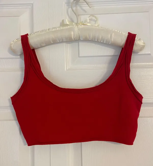 red cropped tank top Size XS - Image 2