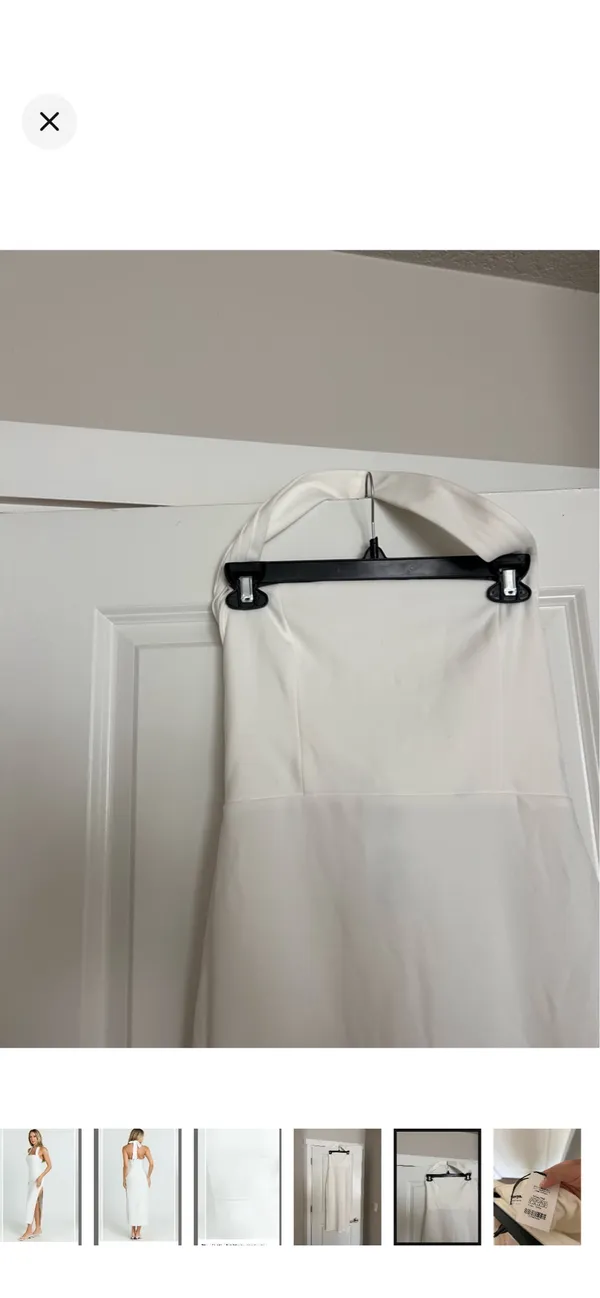 Showpo White Halter Dress - Image 7