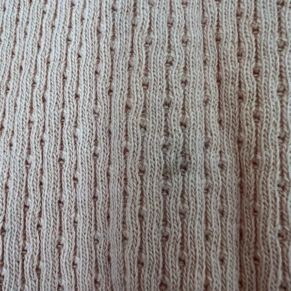 NWT Free People Womens Size Small Orange Knitted Seam T-shirt Peach Crew‎ Neck - Image 7