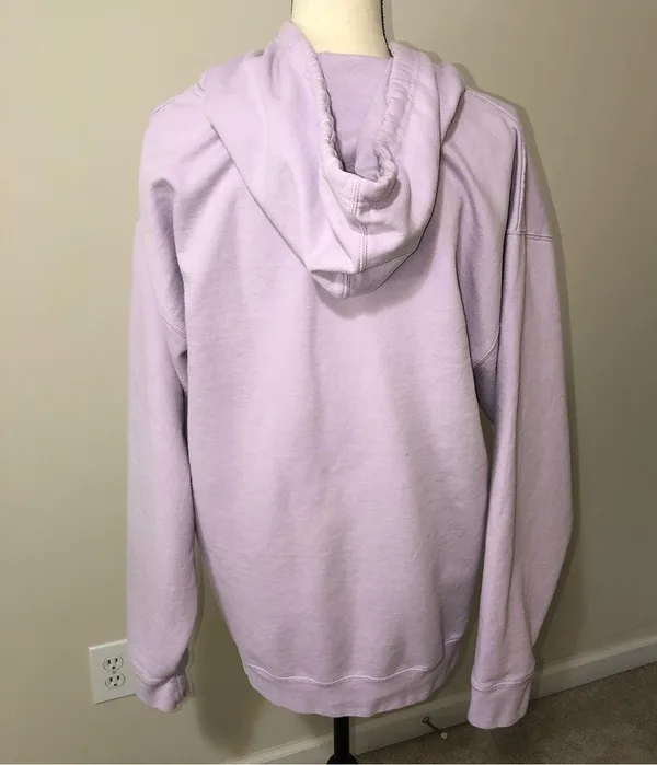 Spread Love Oversized Unisex Midweight Pullover Hoodie Light Purple size XL - Image 2