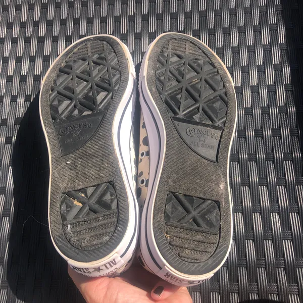 Converse Chuck Taylor All Star Sneakers Low-Top White Black Spotted - Image 4