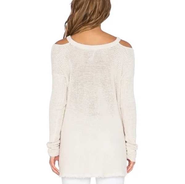 Free People Moonshine Waffle Knit Sweater - Image 3