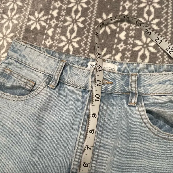 Zara High Waist‎ Ripped Jeans Size 6 Casual Streetwear Y2K Grunge Off-Duty - Image 11