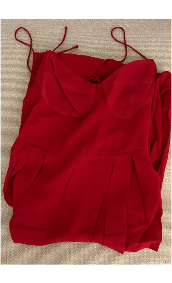 Reformation Jaelynn Dress - Sangre Red - Image 5