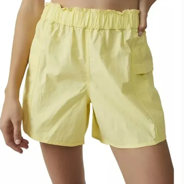 NWOT FP Movement X Free People In the Wild Shorts In Glow Yellow - Image 2