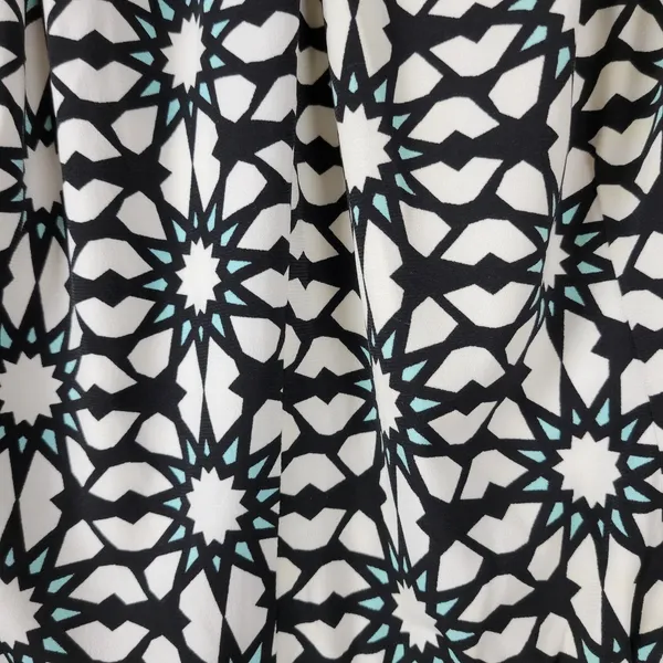 Maggie London Stitch Fix Dress 22W Black White Cenna Jersey Starbust Mini NEW - Image 5