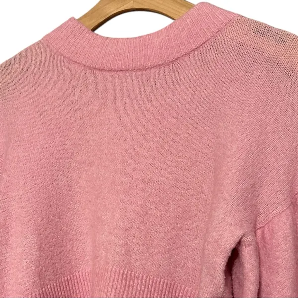 BAUM UND PFERDGARTEN XS Begonia Pink Romance Rituals Coline Puff-sleeve Sweater - Image 4