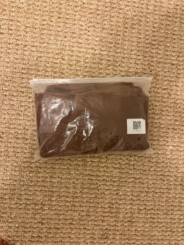 Ribbed Jumpsuit Brown Size M - Image 3