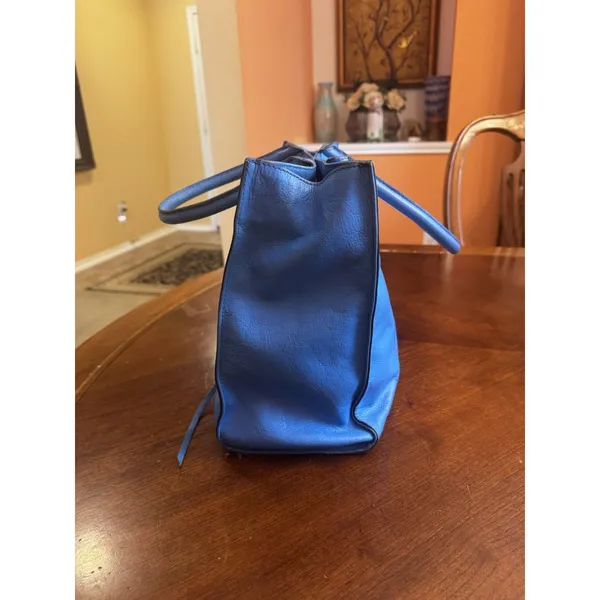 REBECCA MINKOFF BLUE LEATHER TOTE Bag - Image 5