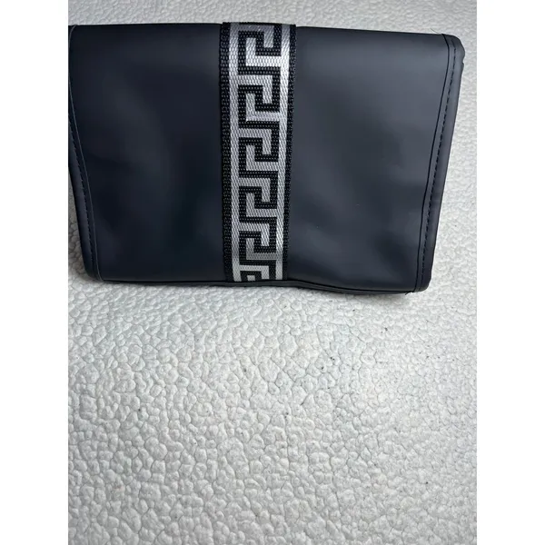Versace Fragrance Bag Black Silver Make Up With Dust Bag - Image 2