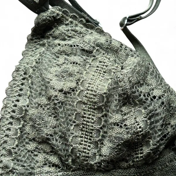 aerie green lace bralette - Image 3