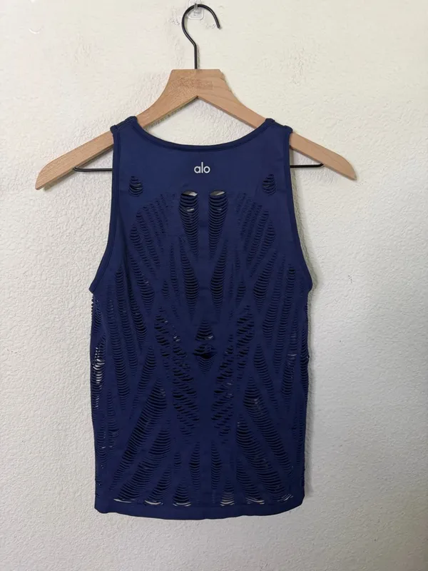 Alo Vixen‎ Tank Womens Navy Blue Size L - Image 5