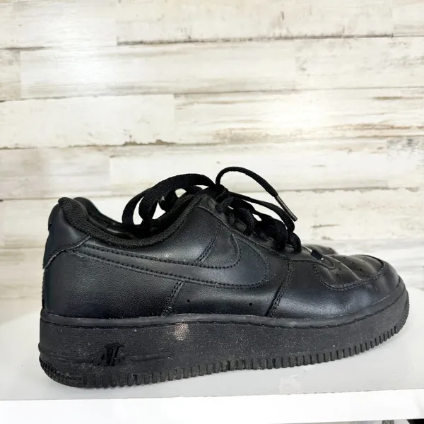 Vintage Nike Air Force 1 07 W 8.5 Low Supreme Black Sneakers Shoes 315100 001‎ - Image 5