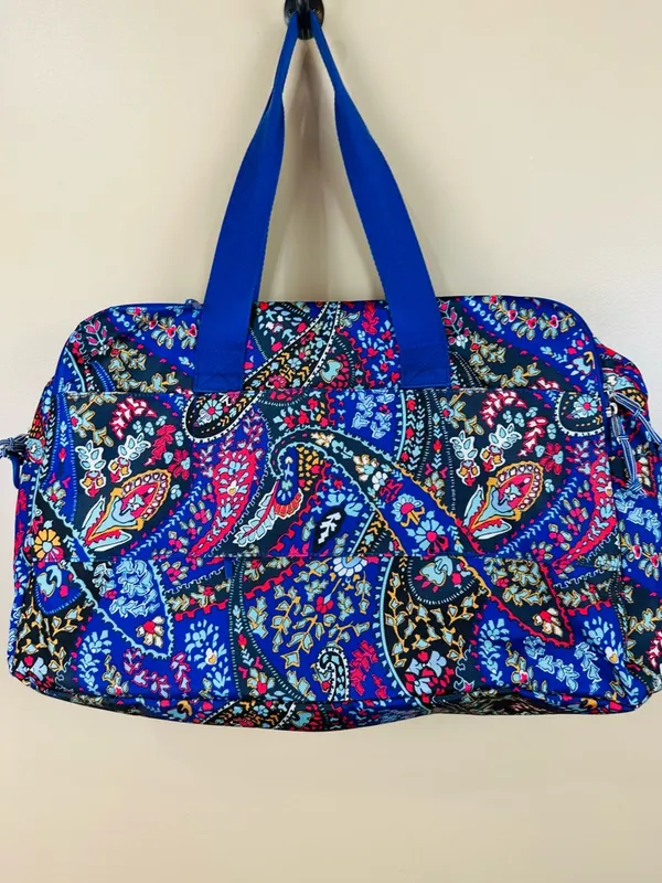 Vera Bradley Petite Paisley Weekender Travel Bag Carry On Laptop Sleeve - Image 6