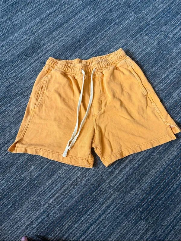 Urban Outfitters Orange Ribbed Cami & Shorts Set Top M Bottoms S - Image 5