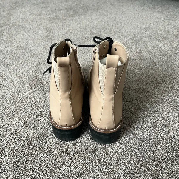 a new day Tan Lace-Up Ankle Boots - Image 3
