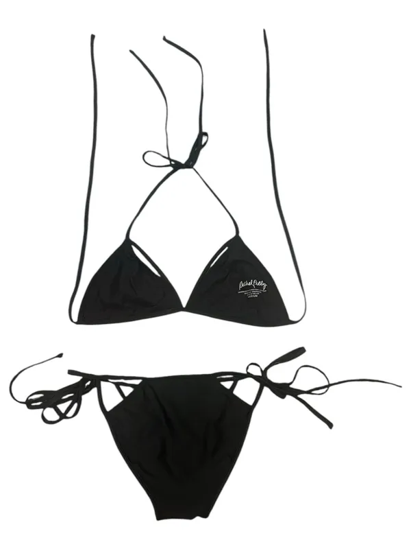 Revolve Rachel Pally Arden Black 2-piece String Triangle Bikini Set M - Image 6