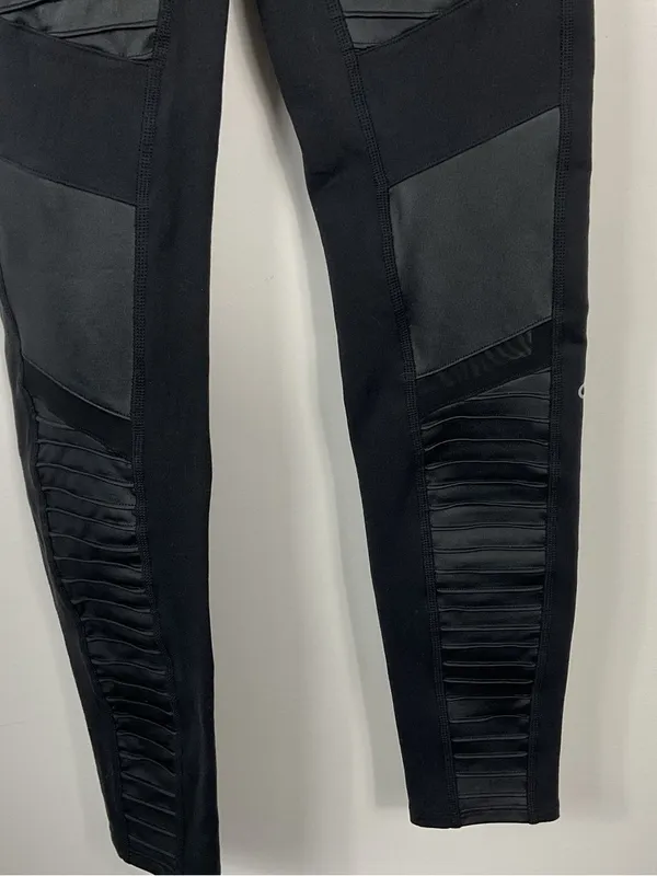 Alo High Waist Moto Leggings Womens Size Medium - Image 2