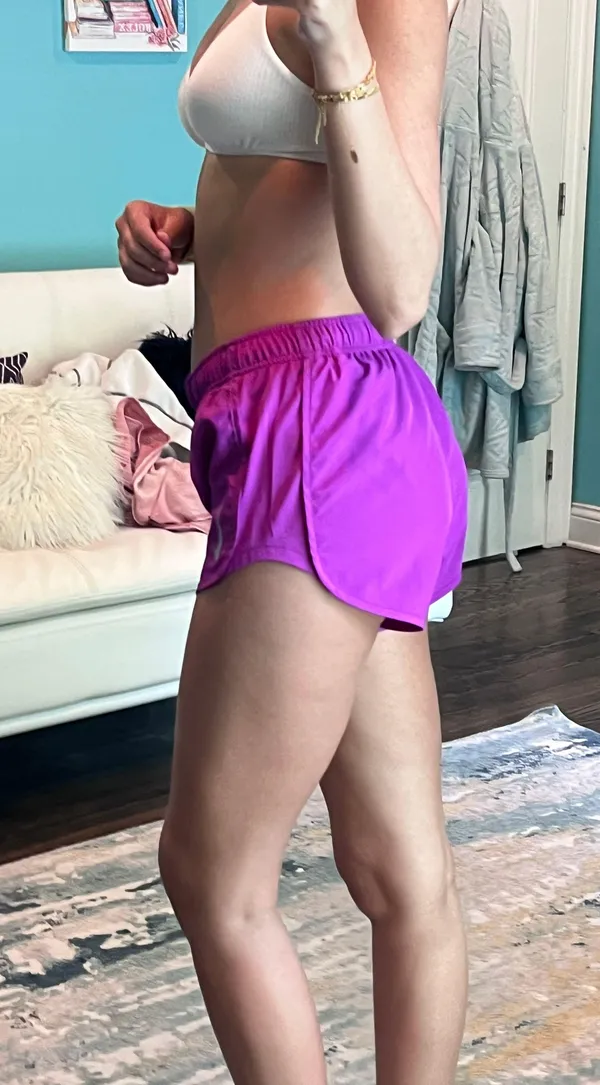 Nike purple  running shorts - Image 2
