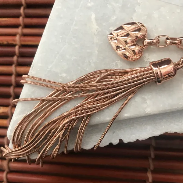 Vera Bradley Love Hope Bag Charm Rose Gold - Image 4
