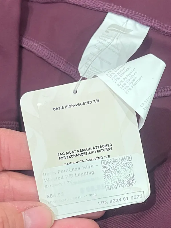Fabletics Plum Performance Leggings - Image 4