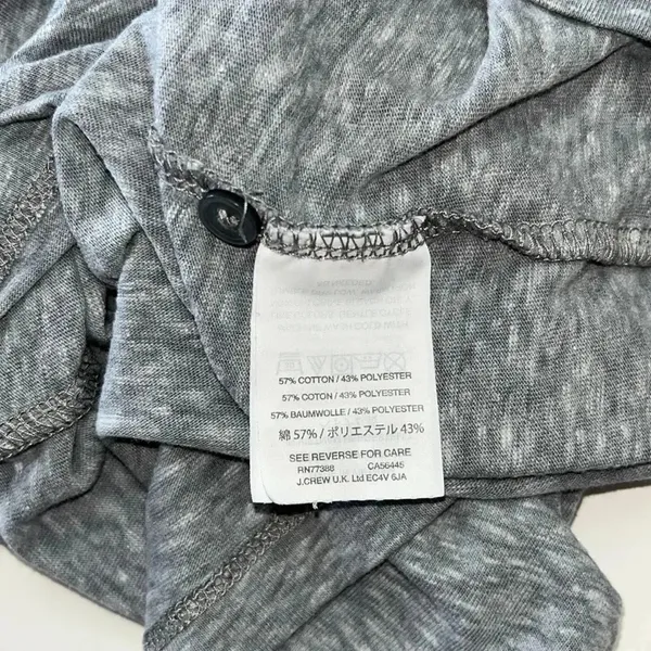 Imperfect J Crew long sleeved partial button down top‎ grey preppy top 2018 - Image 6