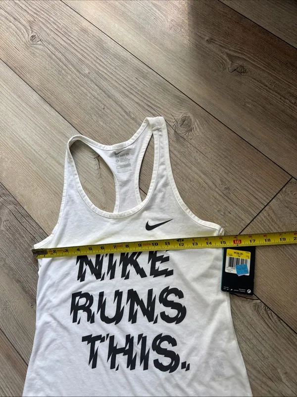 Nike Women's Size S Dri-FIT "Nike Runs This" Graphic Running Tank Top. NWT - Image 7