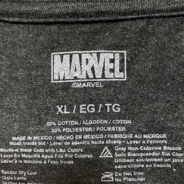 Marvel Comic Periodic Table Super Hero Tshirt Size XL - Image 4