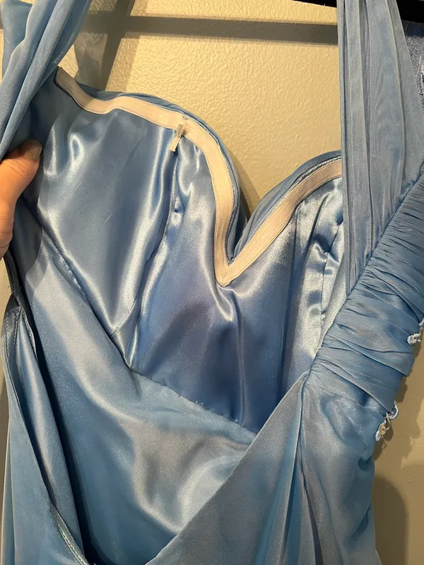 La Femme Blue Formal Dress - Image 7