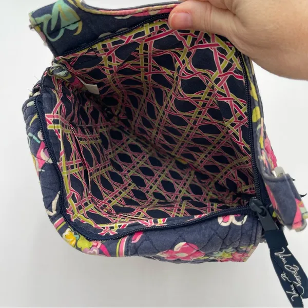 Vera Bradley “Floral Ribbons” Crossbody Hipster Bag Purse Quilted Retired - Image 10