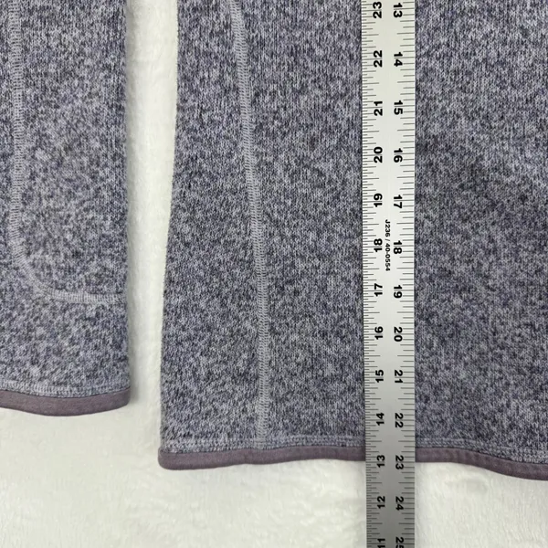 Patagonia Womens XS Better Sweater 1/4 Zip Pullover Vail‎ Logo Lavender - Image 9