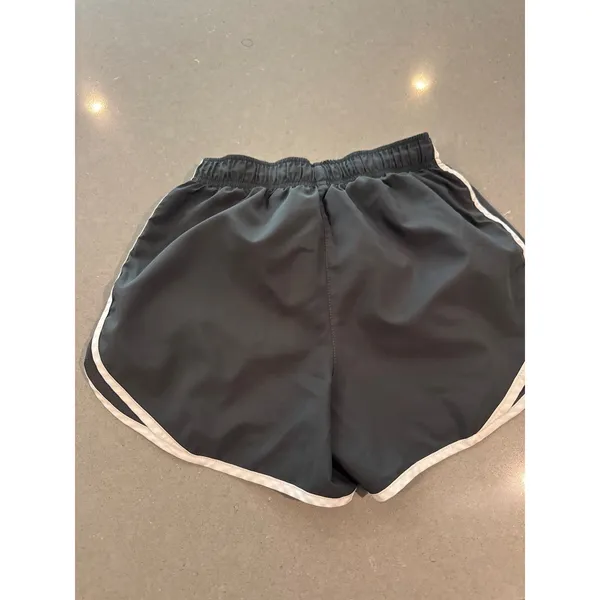Nike Women's Running Shorts DRI-FIT Gray Athletic Gym White Trim size xs‎ - Image 4