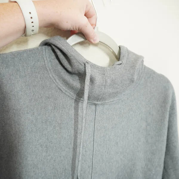Quince Women's Size Small Eco-Knit Milano Stitch Pullover Hoodie Heather Grey - Image 3
