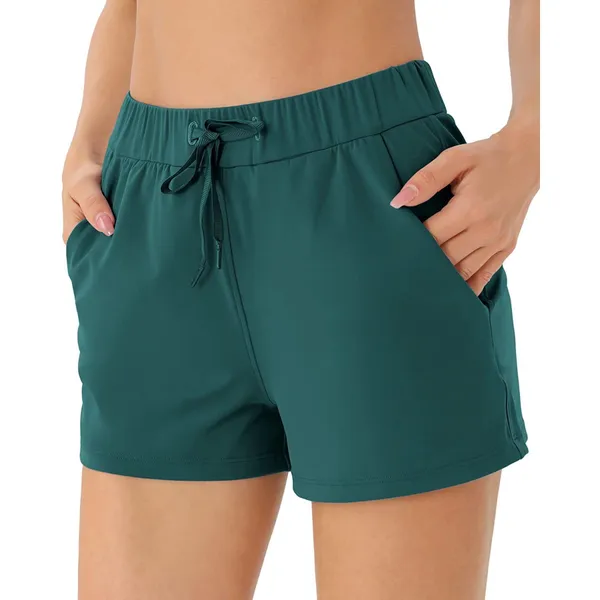 Comfy Travel Hiking Yoga Active Workout Lounge Shorts with Pockets 2.5” S - Image 2