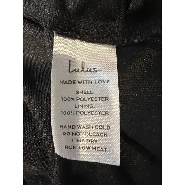 Lulus Divine Muse Black Wide-Leg Jumpsuit Size Large - Image 7