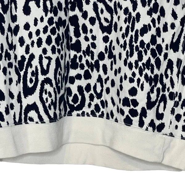 Gap Cotton‎ Pullover Sweatshirt Women Small Leopard Print Long Sleeve Crewneck - Image 4