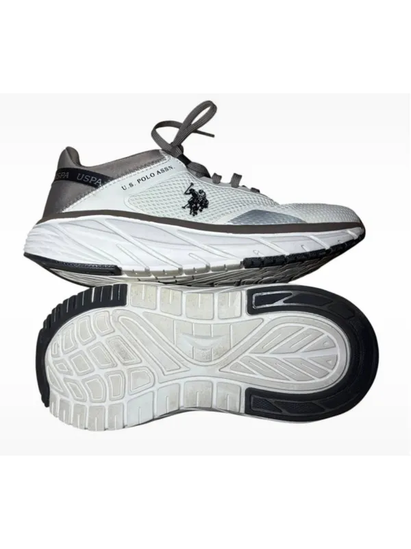 Women's U.S. Polo Assn. Sneakers White and Grey - Image 7
