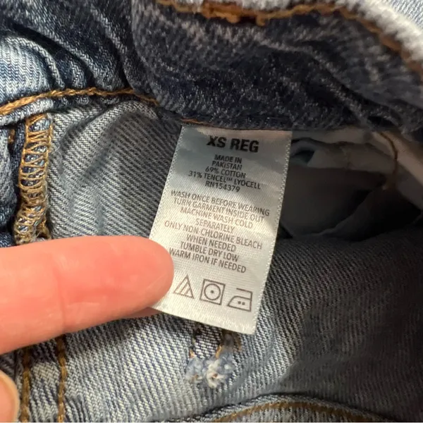 Aeropostale Aero Baggy Wide Leg Jeans XS Regular 27” Inseam - Image 5