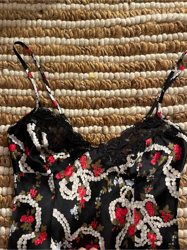 Vintage Victoria’s Secret Floral Satin Slip Dress Nightie - Image 3