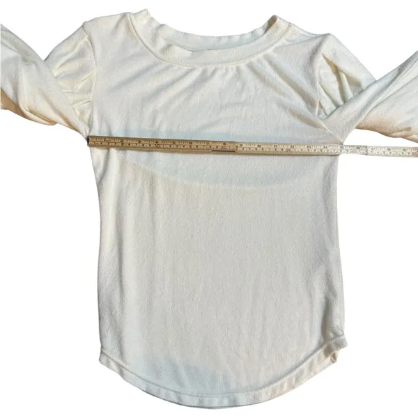 Free People‎ Off-White Lightweight Sweater Soft Slouchy & Effortless Sz S - Image 6