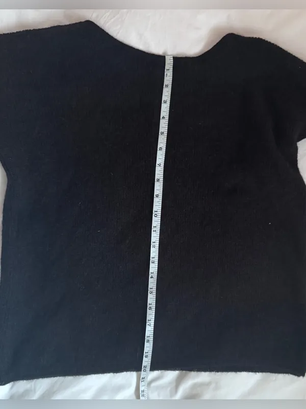 Sezane Gaspard Cardigan Black Mohair Alpaca Knit Sweater Size S - Image 15