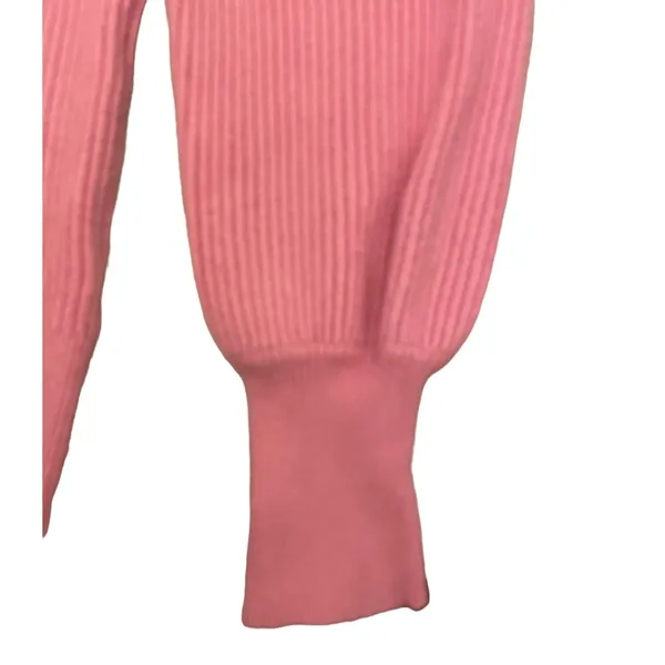 Vici Pink Bubble Over Ribbed Knit Sweater size Small - Image 6