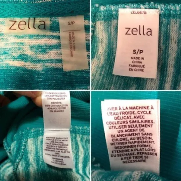 Zella Marled Hoodie Zipper Sweatshirt Jacket Long Sleeves Teal S - Image 7