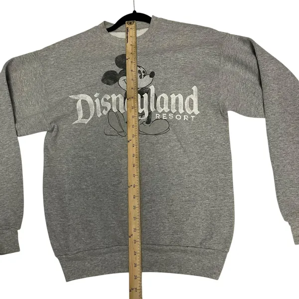 Disney Parks Classic Mickey Disneyland Resort Gray Sweatshirt Size Small - Image 5
