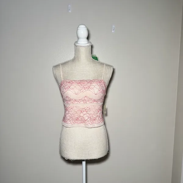 Free People Intimately | Double Date Embroidered Mesh Crop Camisole - Image 5