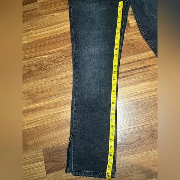 Abercrombie & Fitch The 90's Straight Ultra High Rise Size 26/2s Black Washed - Image 3