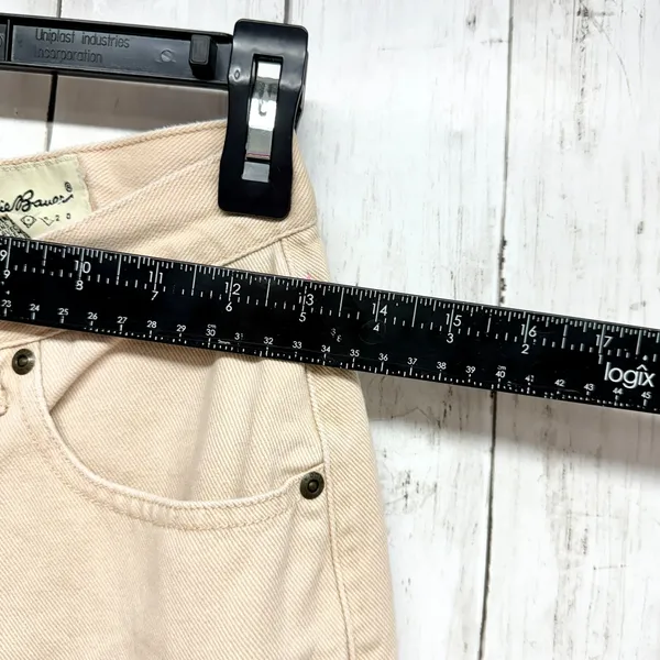 Eddie Bauer‎ Jeans Women 6 Cream Relaxed Straight Cotton 5-Pocket Design Utility - Image 5